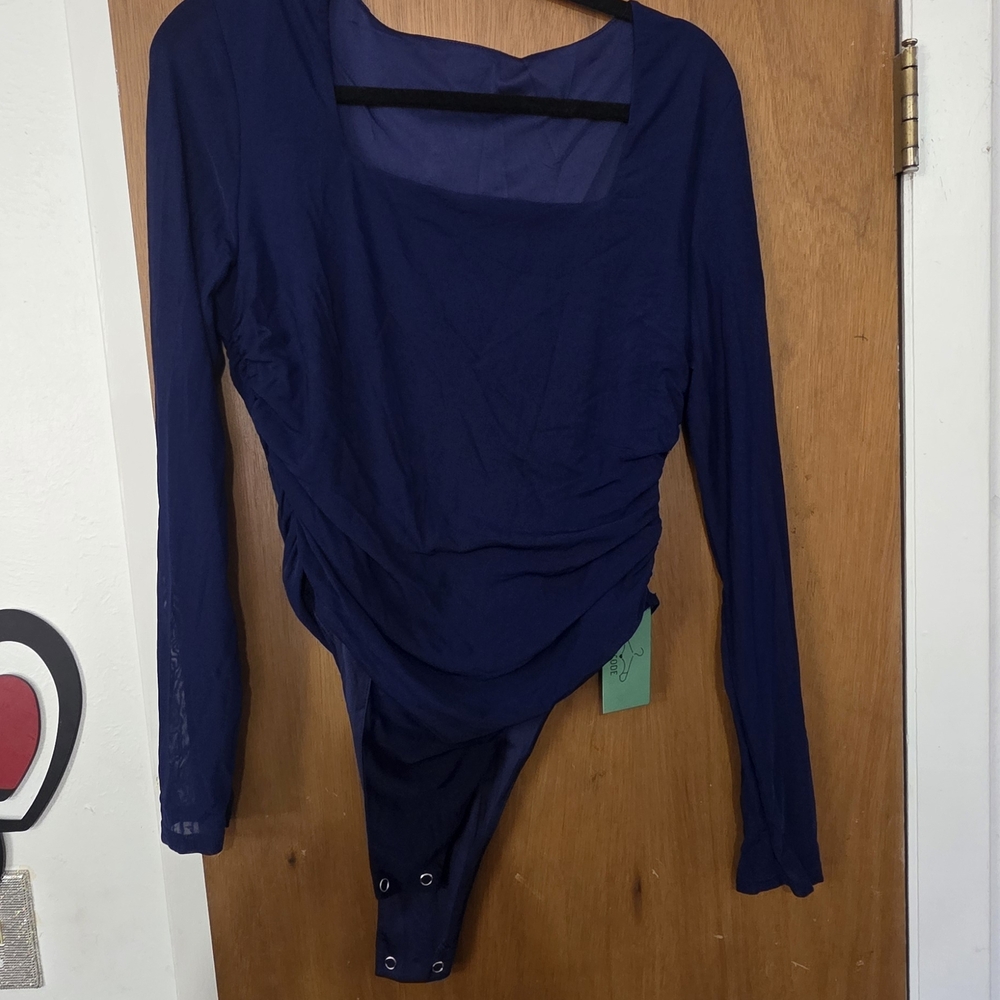 Elegant Navy Blue Women's Top